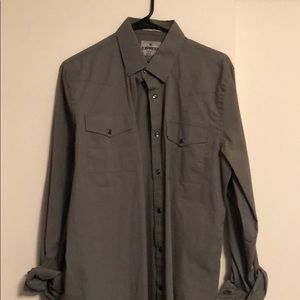 Express men’s button down - gray